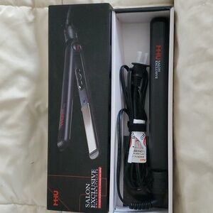 MHU Professional Titanium Hair Straightener 1 Inch Hair Flat Iron Negative Ionic